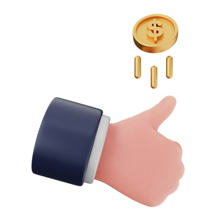 Coin Money Dollar  3D Icon