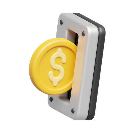 Coin Payment  3D Icon