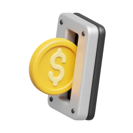 Coin Payment  3D Icon