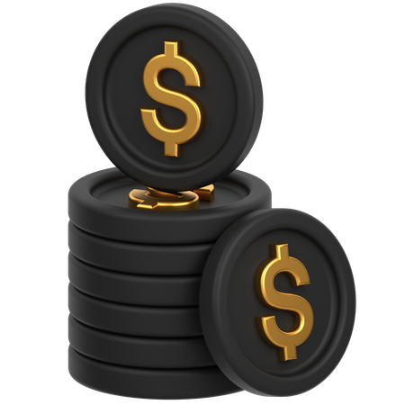 Coin Plus  3D Icon