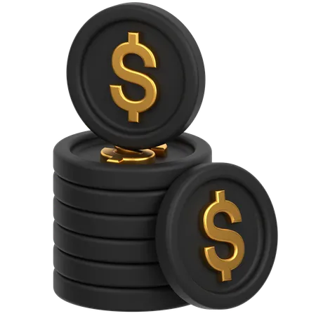 Coin Plus  3D Icon