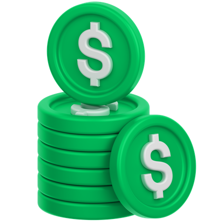 Coin Plus  3D Icon