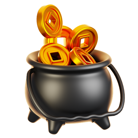 Coin pot  3D Icon