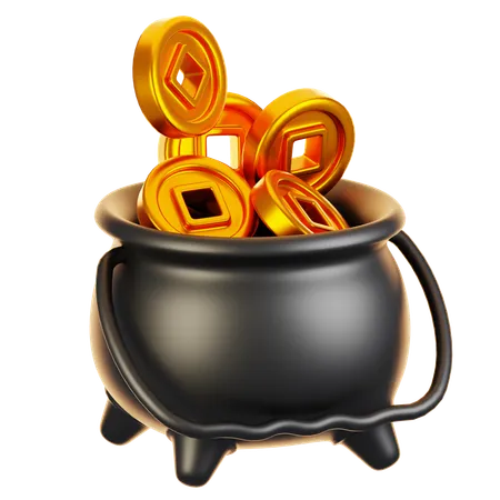 Coin pot  3D Icon