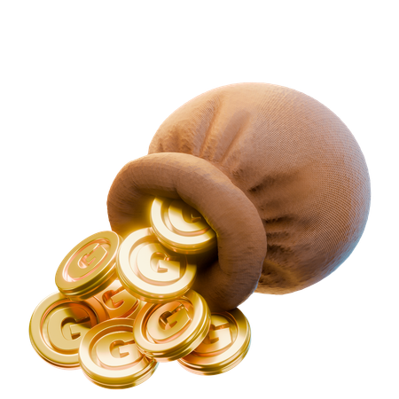 Coin Pouch  3D Icon