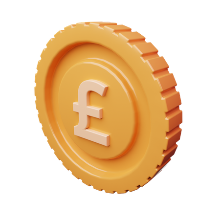 Coin Pound  3D Icon