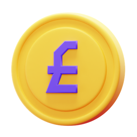 COIN POUND  3D Icon
