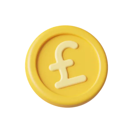 Coin Pound  3D Icon
