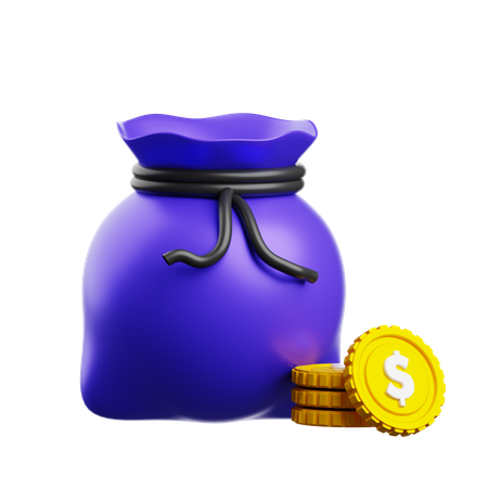 Coin Sack  3D Icon