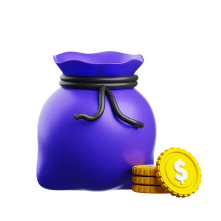 Coin Sack  3D Icon