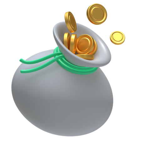 Coin Sack  3D Icon