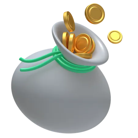 Coin Sack  3D Icon