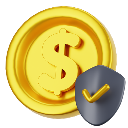 Coin Safety  3D Icon