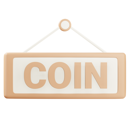 Coin Sign  3D Icon