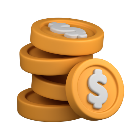 Coin stack  3D Icon
