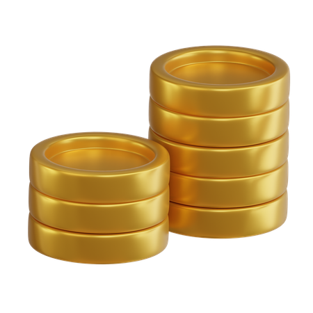Coin Stack  3D Icon