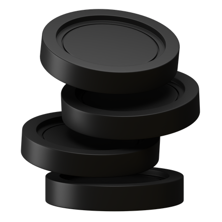 Coin Stack  3D Icon