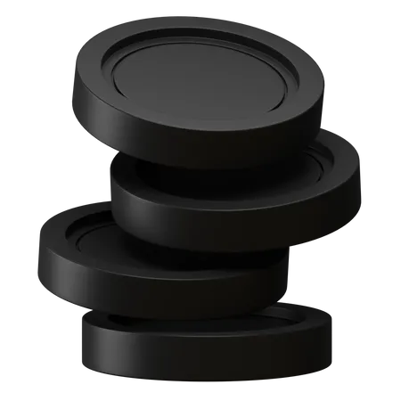 Coin Stack  3D Icon