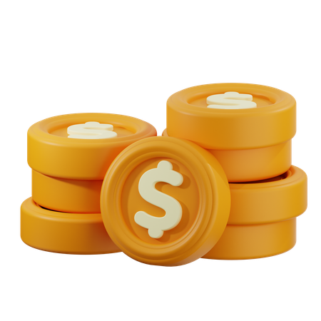 Coin stack  3D Icon