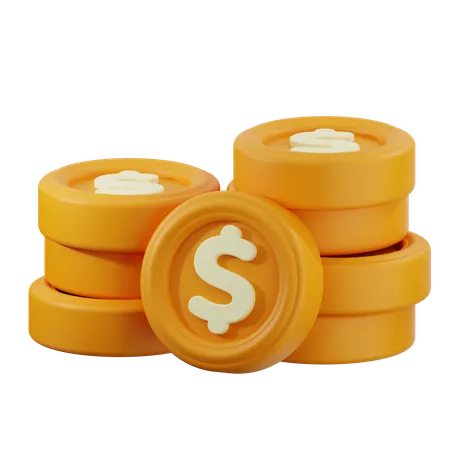 Coin stack  3D Icon