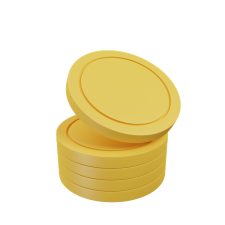 Coin Stack  3D Icon