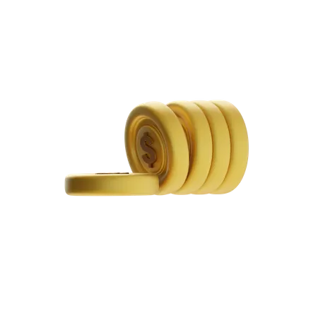Coin Stack  3D Icon