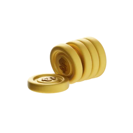 Coin Stack  3D Icon