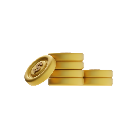 Coin Stack  3D Icon