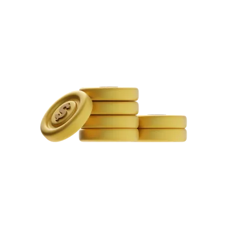 Coin Stack  3D Icon