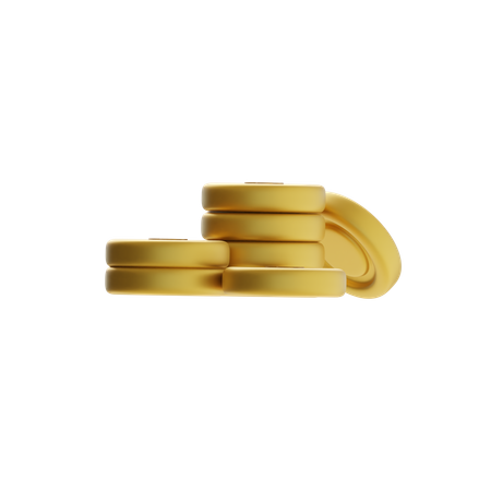 Coin Stack  3D Icon
