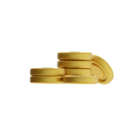 Coin Stack  3D Icon