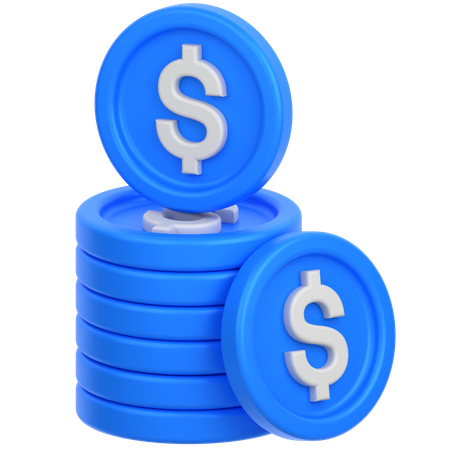 Coin stack  3D Icon