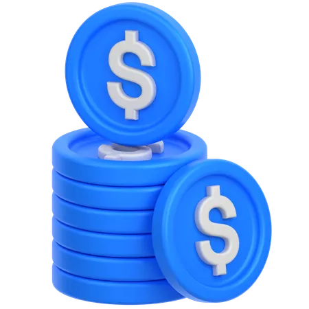 Coin stack  3D Icon