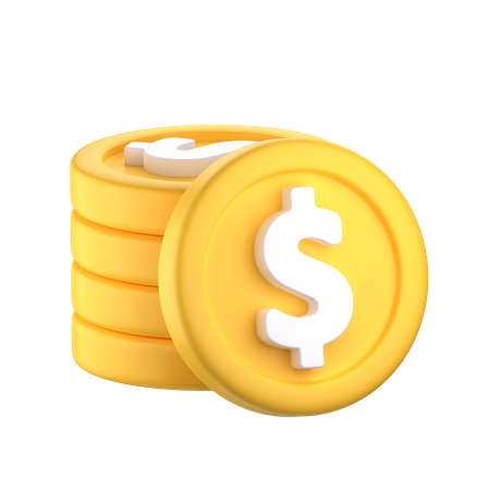 Coin Stack  3D Icon