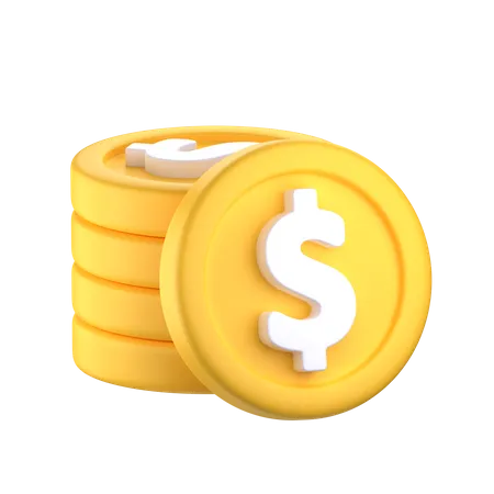 Coin Stack  3D Icon