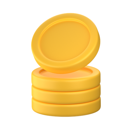 Coin Stack  3D Icon