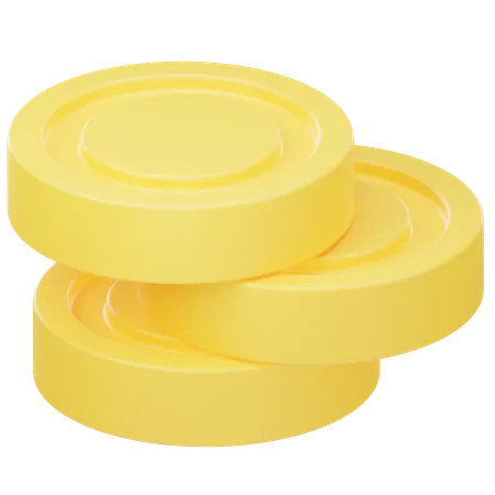 Coin Stack  3D Icon