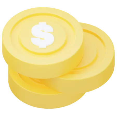 Coin Stack  3D Icon