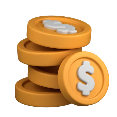 Coin stack  3D Icon