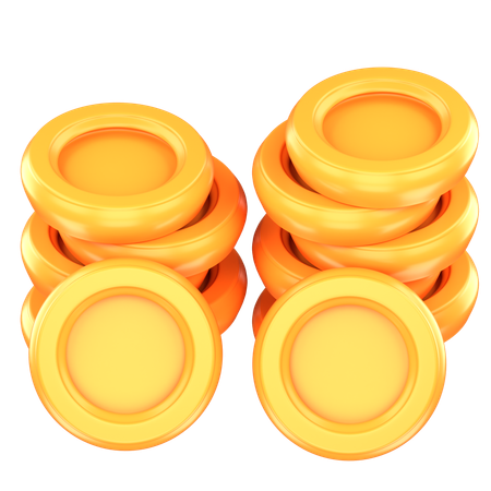 Coin Stack  3D Icon