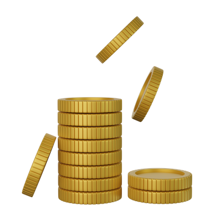 Coin Stack  3D Icon