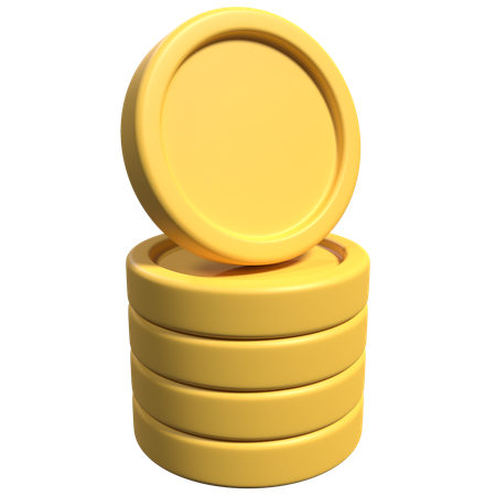 Coin Stack  3D Icon