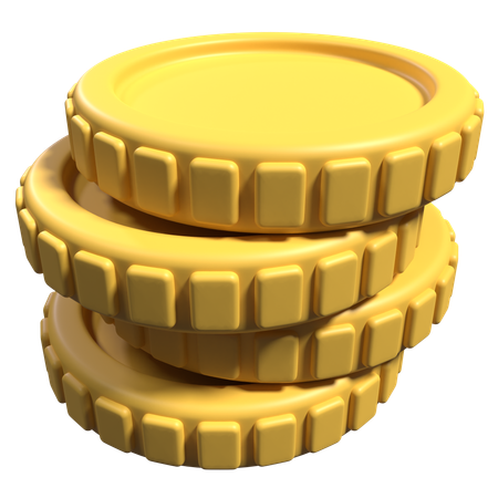 Coin Stack  3D Icon