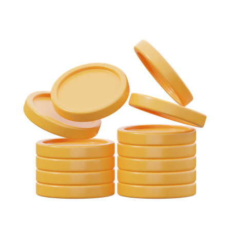 Coin Stack  3D Icon