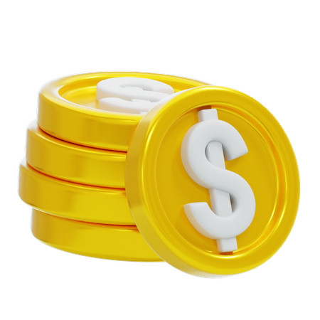 COIN STACK  3D Icon