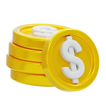 COIN STACK  3D Icon