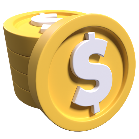 Coin Stack  3D Icon