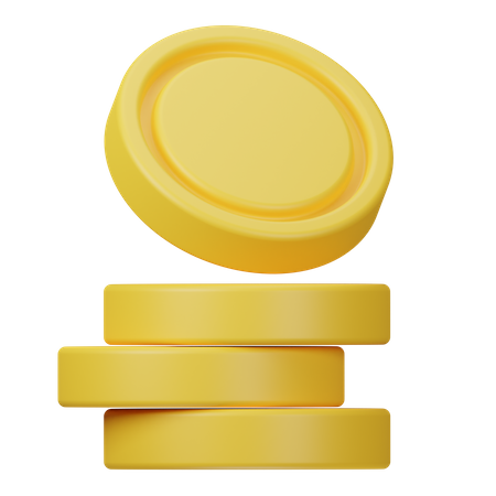 Coin Stack  3D Icon