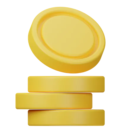 Coin Stack  3D Icon