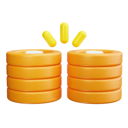 Coin Stack  3D Icon